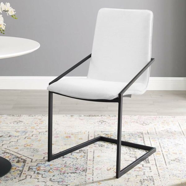 Smooth Fabric H900mm Z Shape 8kgs Modern Dining Chair