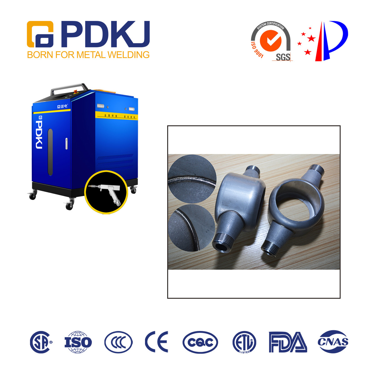 GUI сварочного аппарата лазера пятна 1500W PDKJ