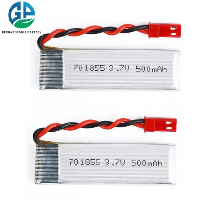 3.7V 500mAh KC CE Certified Lithium Polymer Battery Rechargeable Li-Po Battery Pack