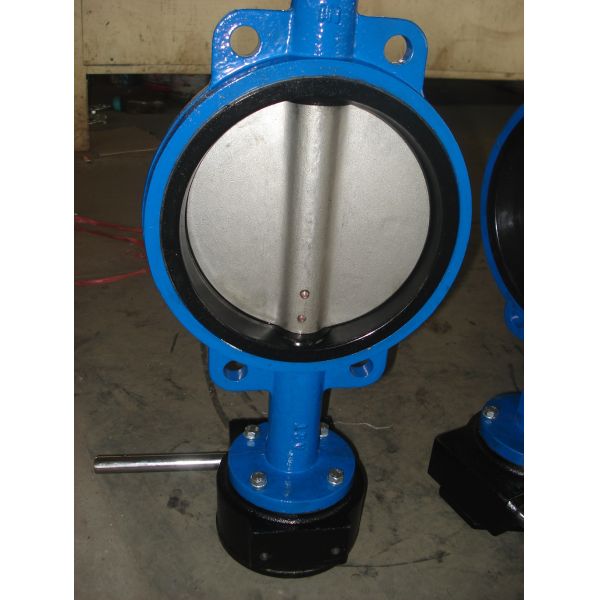 One Shaft With Pin Wafer Butterfly Valve For Fresh Water, Sea Water, Air, Steam
