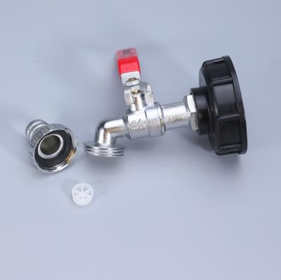 Red Handle 1/2 3/4'' Male Thread Water Tap Bibcock for Garden Watering and Irrigation