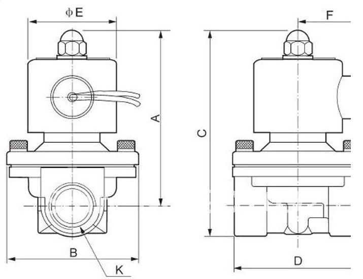 SS304 manera normalmente cerrada 2 UNID de la válvula electromagnética el 1/2” 2S160-15