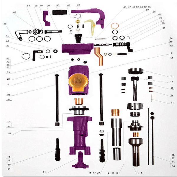 Сверляльная рота Диаметр шестеренка 22*108 Портативный Jack Hammer Mining Mini Rock Drill Machine с весом 27 кг