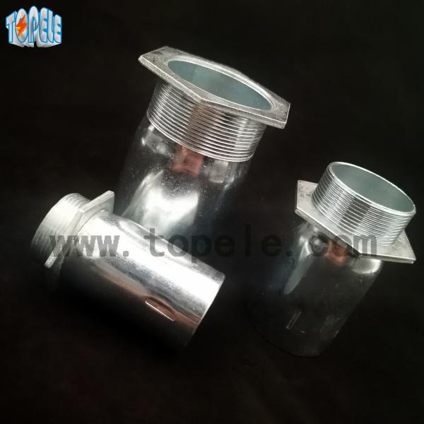 BS Standard Emt Conduit Fittings Zinc / Steel Connector Union Long Life