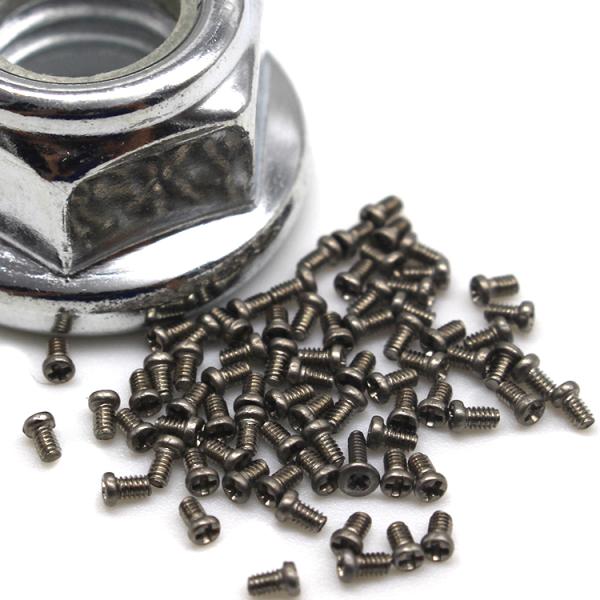 Stainless Steel Pan Head Phillips Micro Screws M0.6 to M2