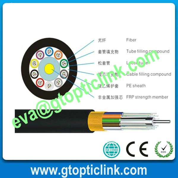 Non-metallic FRP 12 Core Fiber Optic Cable GYFTY