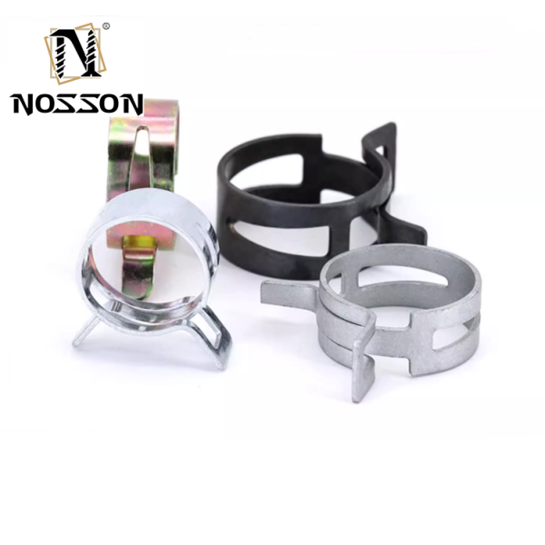 6-15mm Heavy Duty Clamp Spring Band Type Fuel Vacuum Hose Silicone Pipe Tube Clip Zinc Plated Clamps for Heavy Industry