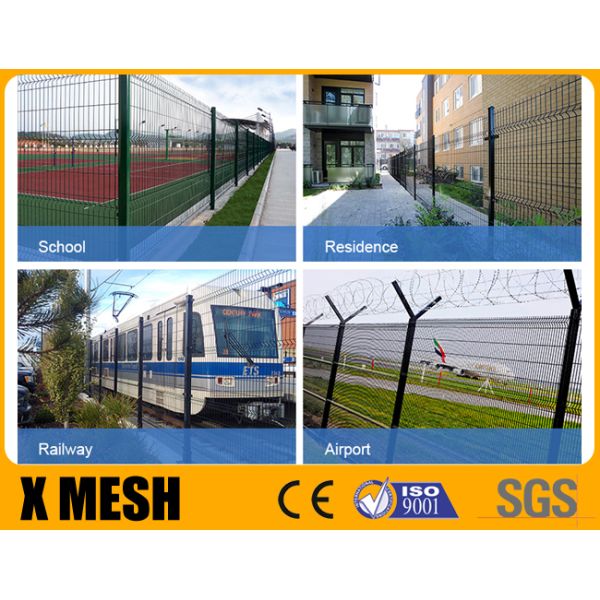 Коммерчески зеленый порошок звена цепи покрыл ограждать BS 10244 M8*40mm