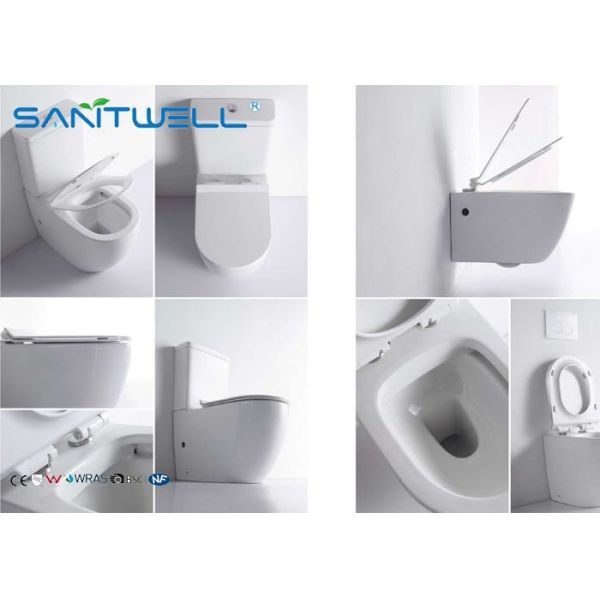 Чехол конца нежности ПП размера туалета 720*370*810мм Вашдаун ванной комнаты