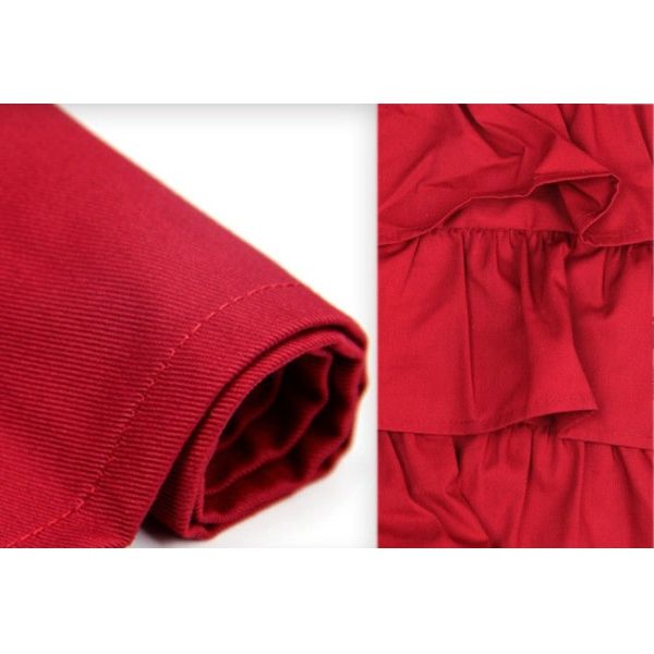 Flounced Dress Printed Kitchen Cooking Aprons , Funny Cooking Aprons For Women