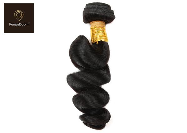 Non Remy 25.4cm 10 Inch Real Human Hair Bundles Loose Wave Tangle Free
