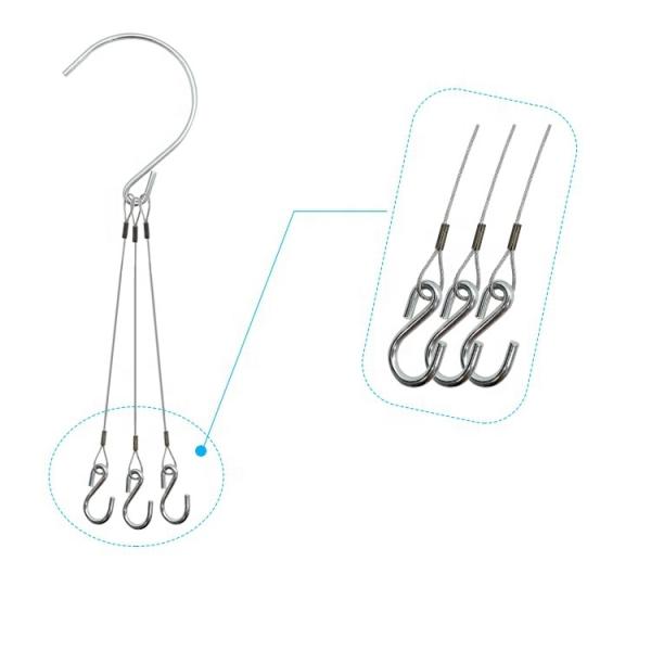 Galvanized Steel Wire Rope Fixing Kit with Double Gripper and Loop