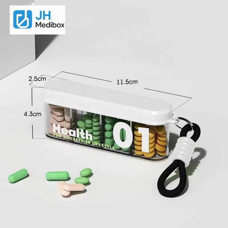 Wholesale Mini Portable Weekly 7-Day Child-Resistant Food Grade PP Durable Easy-to-Carry Travel Tablet & Pill Organizer