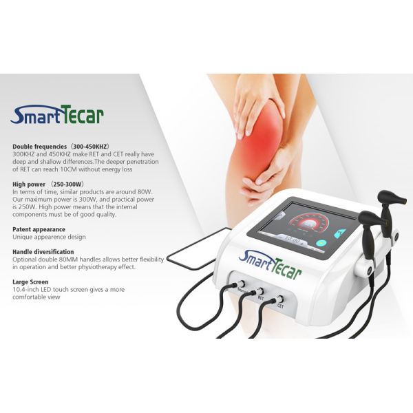 Емкостная Monopolar машина терапией Rf 448khz Tecar