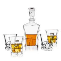 jarra del whisky del uso en el hogar 750ml y servicio sin plomo de cristal del OEM