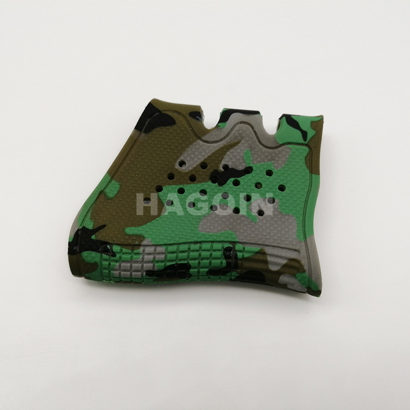 Camouflage Silicone Rubber Grip Customized Color Green Rubber Grip Sleeve