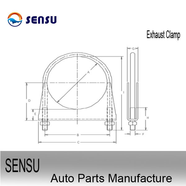IATF 16949 4inch Stainless Steel Exhaust Clamps Anticorrosion