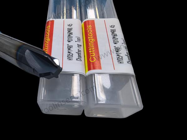 Carbide 4-Flute Shank Type End Mills For Semi-Finishing To Finishing HYD5*1*90°*D10*60*R0.45 Smooth Surface Treatment