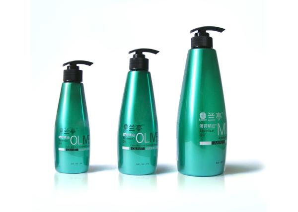 Adult Solid PET Shampoo Packaging Bottles / Large Plastic Shower Gel Bottles