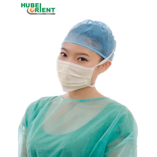17.5x9.5cm Disposable Nonwoven Meltblown Tie On Face Mask For Medical Use