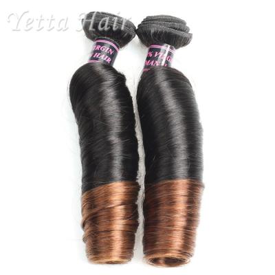 Weave indiano natural do cabelo da categoria 7A de 100%, extensões do cabelo de Brown escuro