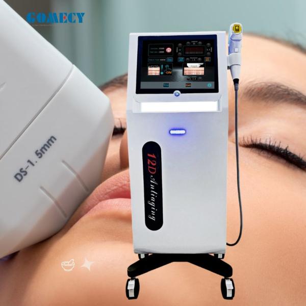 Vertical Hifu High Intensity Ultrasound Focused Korea Hifu Therapeutic Ultrasound Wrinkle Removal Face Lifting Machine