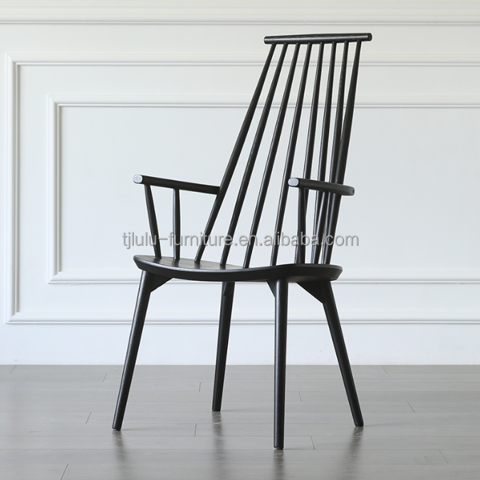 Personalización silla de comedor de tejido de reposabrazos de madera moderna para la mayor cantidad en restaurantes y hoteles