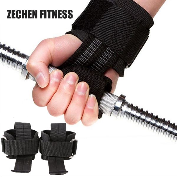 38mm WeightLifting Wrist Straps Non Slip Silicone Grip Neoprene Support