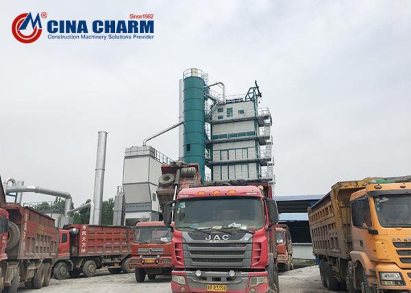 80 Ton Asphalt Batching Plant Mixing Plant Higher Heat Utilization Rate