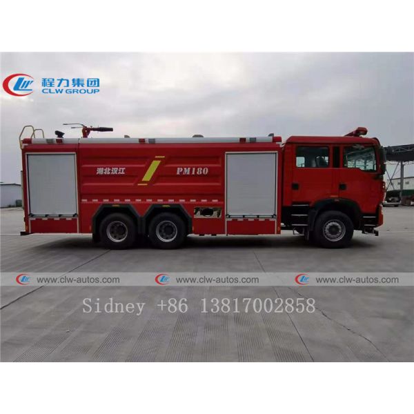 380HP HOWO 6x4 Fire Pumper Truck With Water And Foam Tank