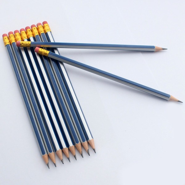 factory price presharpened 10pcs wood pencil hb with eraser