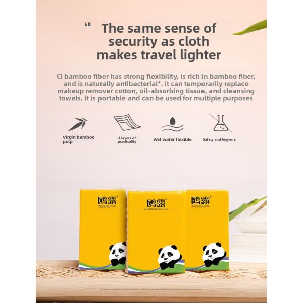 Premium Quality 4-Layer Mini Portable Tissue Pocket High Quality Facial Tissues