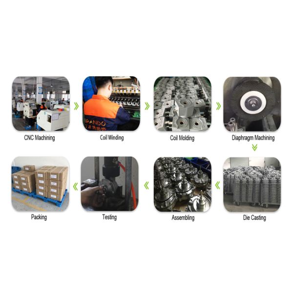 goyen a válvula do pulso 2.5'' Válvula de jato de pulso de imersão completa montada no tanque para coletor de poeira 24VDC 220VAC