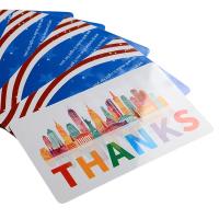Carte de service après-vente Carte de remerciement 4 couleurs CYMK Impression offset Matte Glossy Frosted Logo personnalisé Carte cadeau