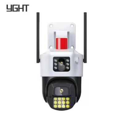 Dual Lens PTZ Camera 4MP 6x High Zoom CCTV Camera Smart Tracking