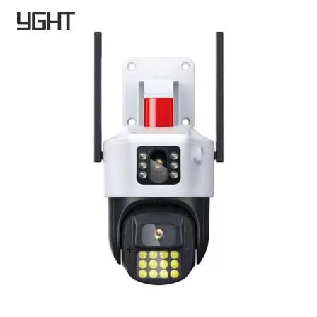 Dual Lens PTZ Camera 4MP 6x High Zoom CCTV Camera Smart Tracking