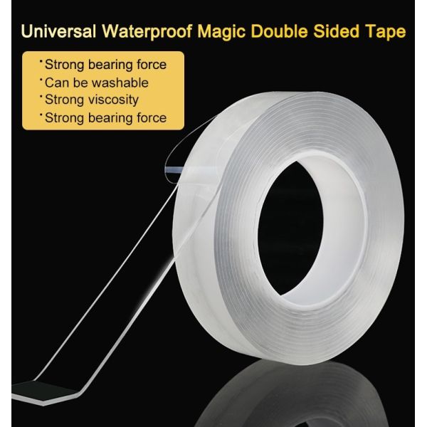 High Quality Transparent Adhesive Tape Strong Sticky Nano Grip Die Cut Masking Sticker Washable for Household Office Use