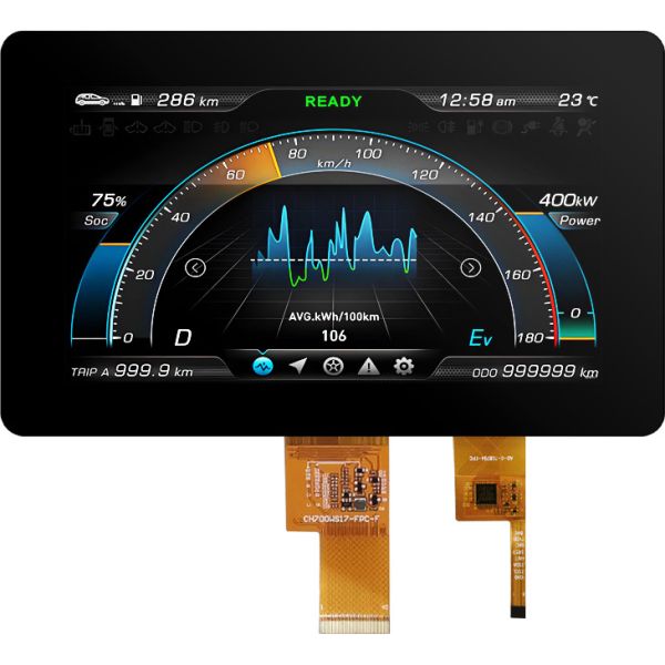 Sunlight Readable Display 7 Inch Full Viewing Direction Touch Lcd Module