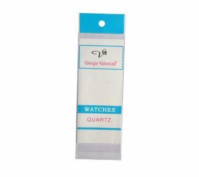 Customized logo printing opp self adhesive sealing poly plastic brush packaging bags with hanging header and hanger hole
