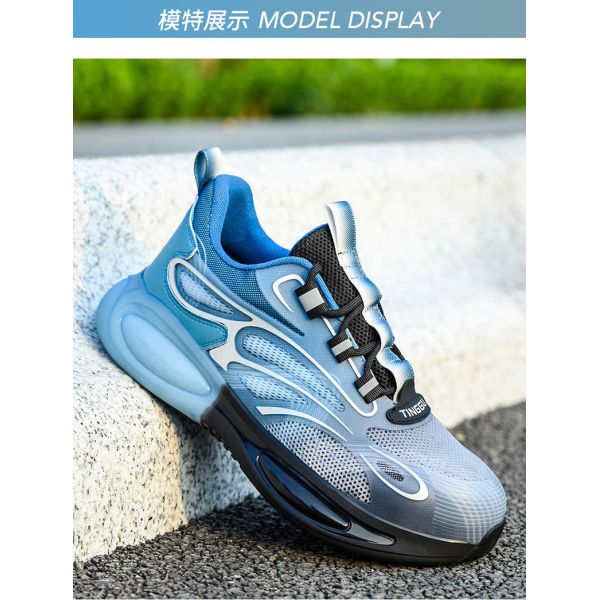 Zapatos de seguridad conformes con la norma EN 345, con estándares de seguridad S3 y entresuela de Kevlar anti-perforación para trabajo industrial