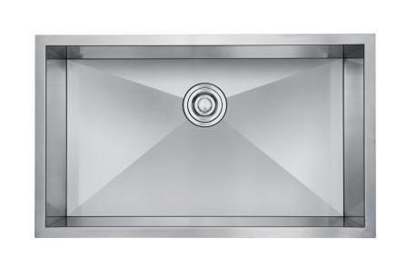 Polish Finishe Commercial Kitchen Sink Shape Arc  Stainless Steel Utility Sink 250mm