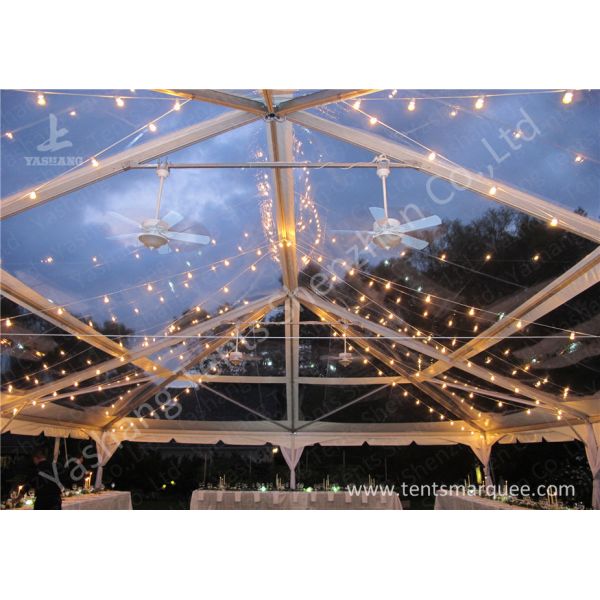 High Strength Aluminum Alloy Frame Clear Cover Luxury Wedding Tents Marquees Waterproof