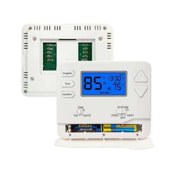 Termostato programable para sistemas de HVAC para el hogar de 2 etapas de calor / 2 frío STN615