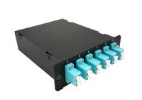 cabo de remendo de 40G 100G MTP MPO ao cabo 0.35dB Max Insertion Loss Cassettes OM3 do LC