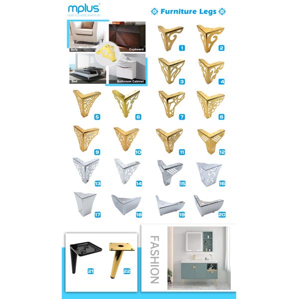 Мебель офисного здания разделяет ноги кресла Chrome золота 15cm