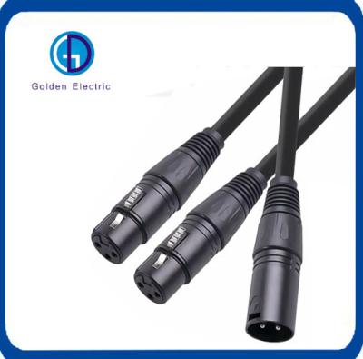Small Size XLR 3 Pin Industrial Plug High Flexibility With Gold Plating