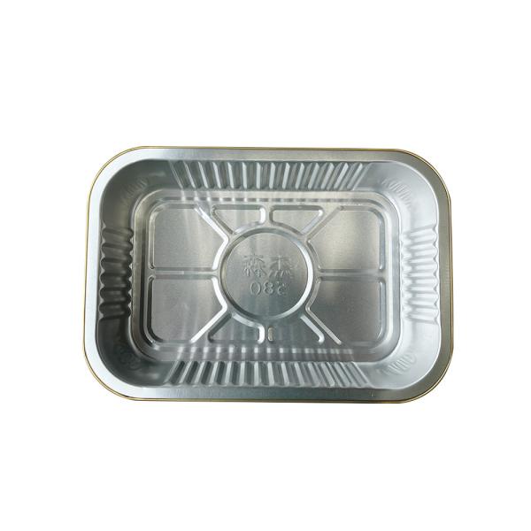 Disposable Aluminum Food Pan Tin Foil Barbecue Box Aluminum Foil Container Tray Pan For Food