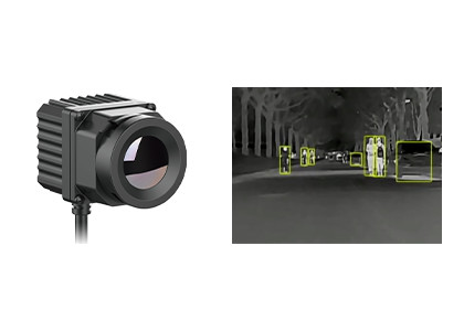 384x288 Resolution 17μm Pixel Pitch Vehicle Thermal Imaging Camera Module with 37°x28° Field of View for Driving Assistance