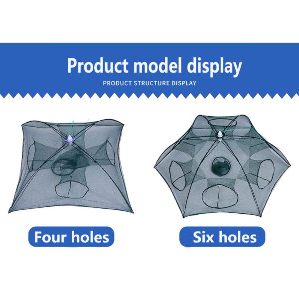 Multi-Gauge Folding Fish Cage Umbrella Net for Shrimp Cage from Plastic/Metal by Net