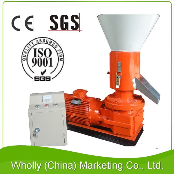SKJ300 Flat Die CE Certification Wood Pellet Machine